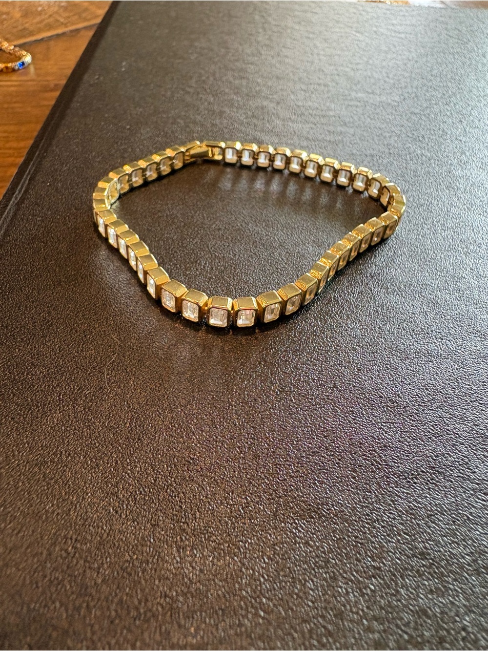 Gold-Tone Cubic Zirconia Tennis Bracelet - Women Jewelry